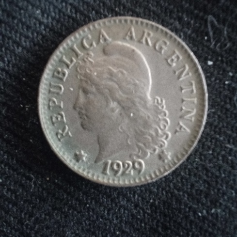 5 centavos 1929 argentina