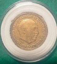 Moneda 1 peseta 1947 * 19 / 53