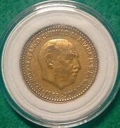 Moneda 1 peseta 1953 * 19 / 60