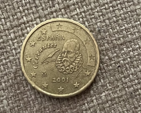 Moneda 10 céntimos del 2001