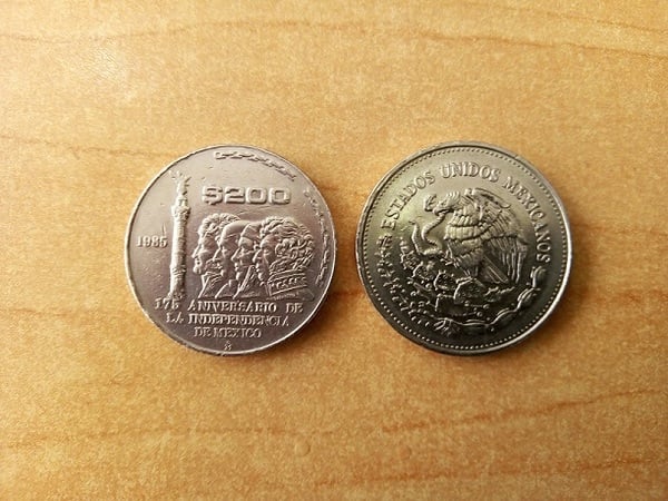 200 pesos de México (175 Aniversario de la Independencia)-1985