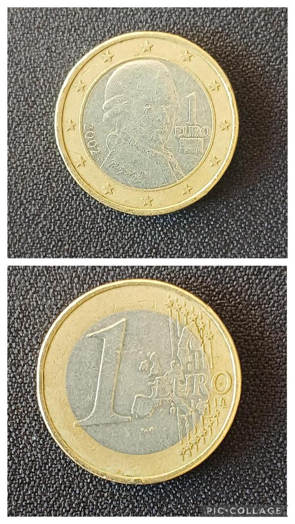 1 euro Austria 2002