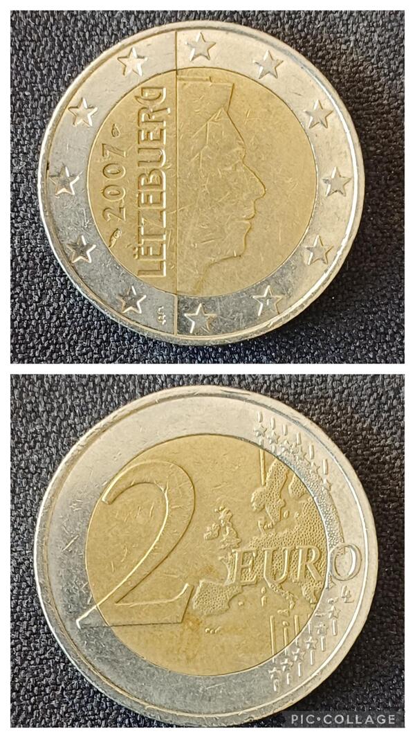 2 euros Luxemburgo 2007