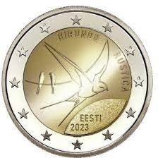 2 euro Estonia hirondelle 2023