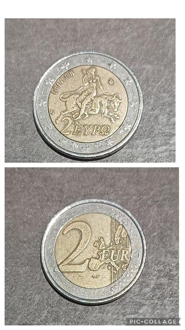 2 euros Grecia 2002 Letra S con errores