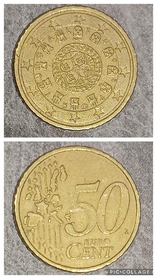 50 centimos Portugal 2002