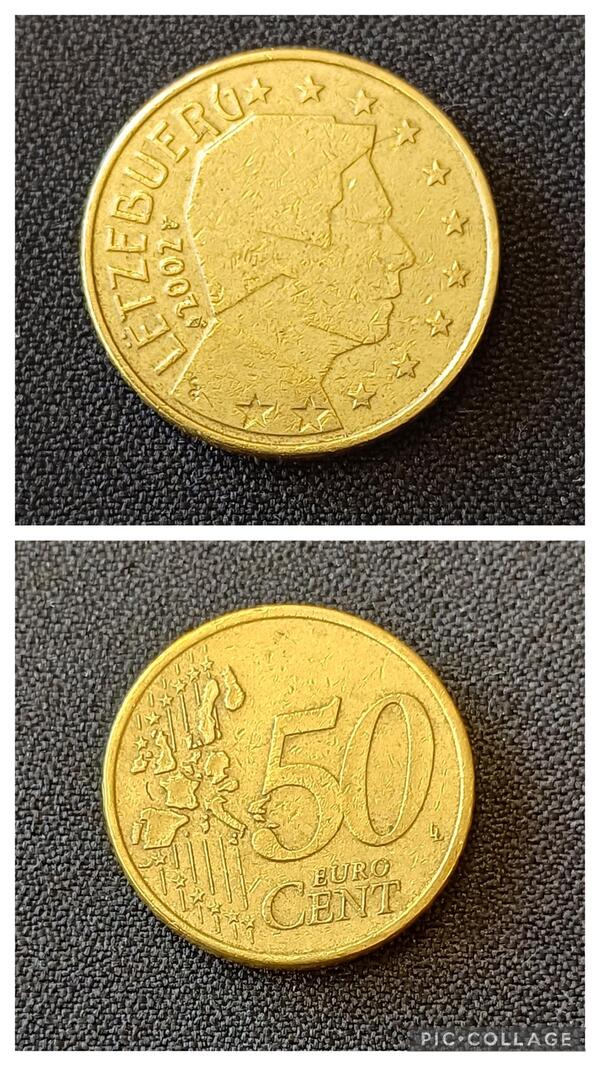 50 centimos Luxemburgo 2002
