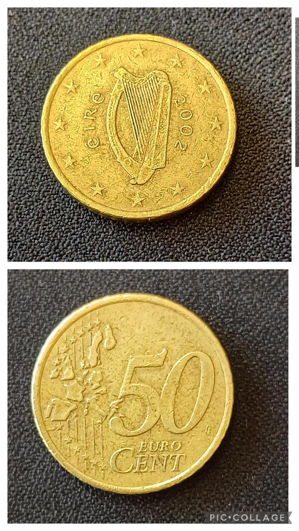 50 centimos Irlanda 2002