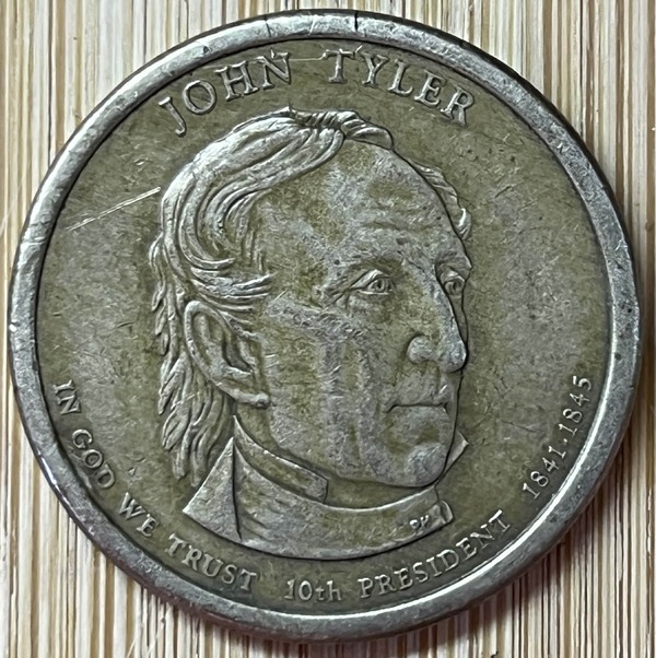 Moneda 1 Dolar - John Tyler