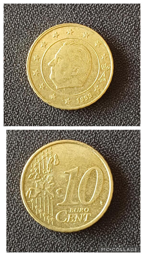 10 centimos Belgica 1999