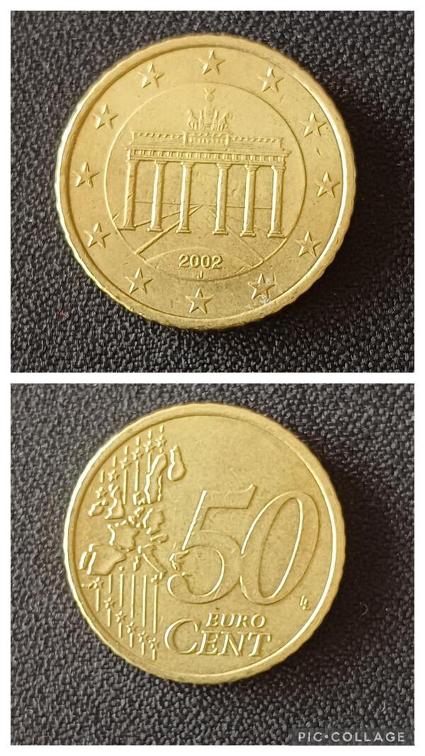 50 centimos Alemania 2002 J