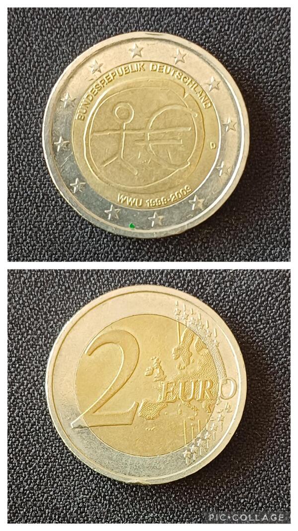2 euros Alemania conmemorativa 1999-2002