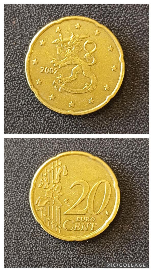 20 centimos Finlandia 2002