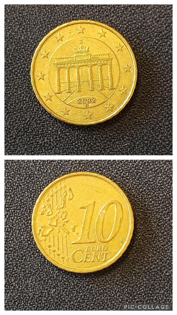 10 centimos Alemania 2002 D