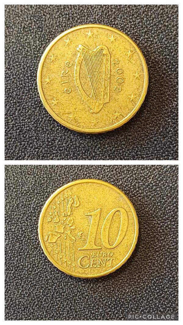 10 centimos Irlanda 2002