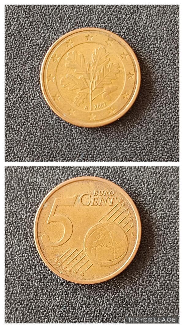 5 centimos  Alemania 2002 A