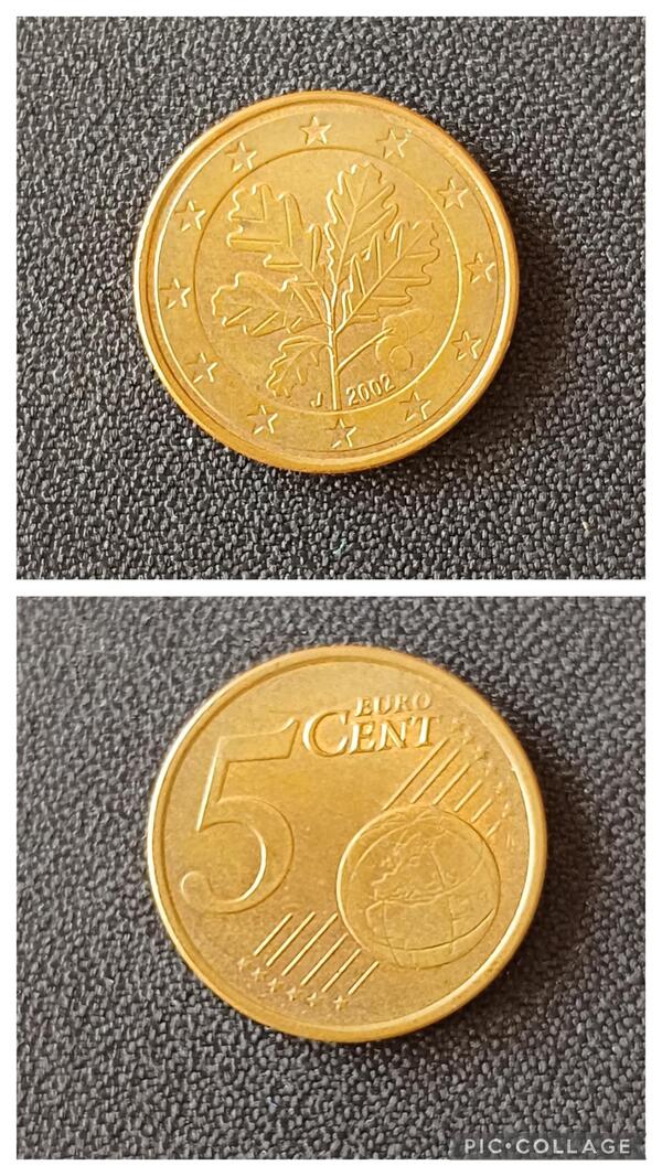 5 centimos Alemania 2002 J