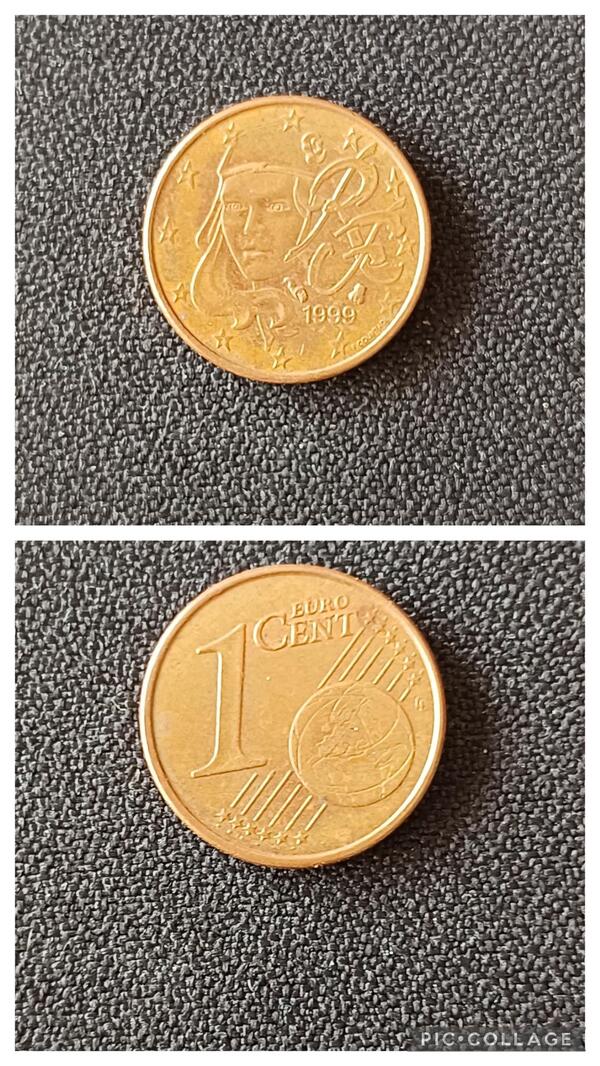 1 centimo Francia 1999