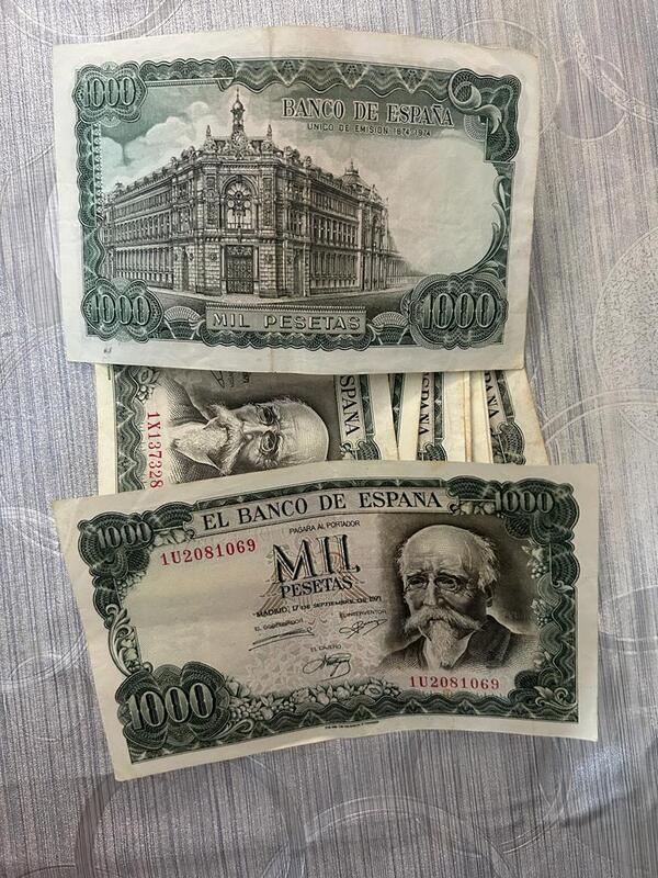 16 Billetes 1000 pesetas 1971