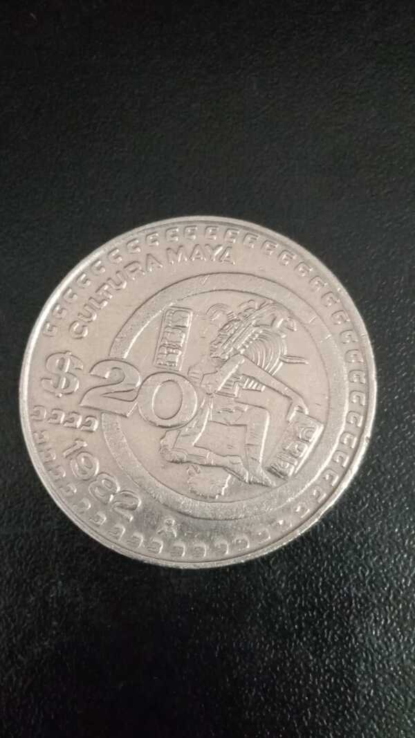 moneda 20 pesos 1982 mexico