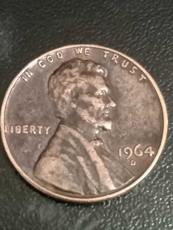 one cent 1964D USA