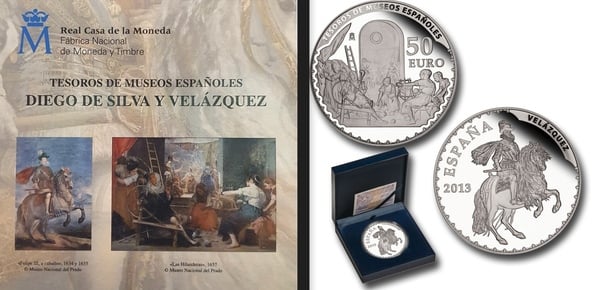50 Euros 1ª Serie Tesoros Museos Españoles ´´Velázquez``  2013