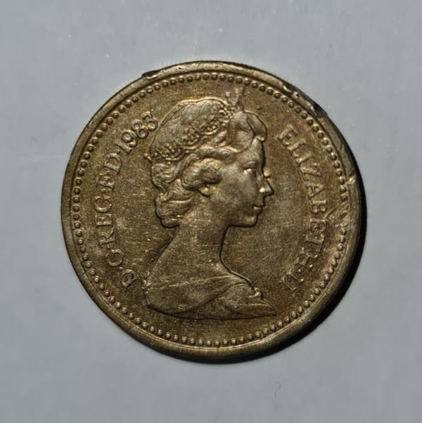 Moneda one pound 1983