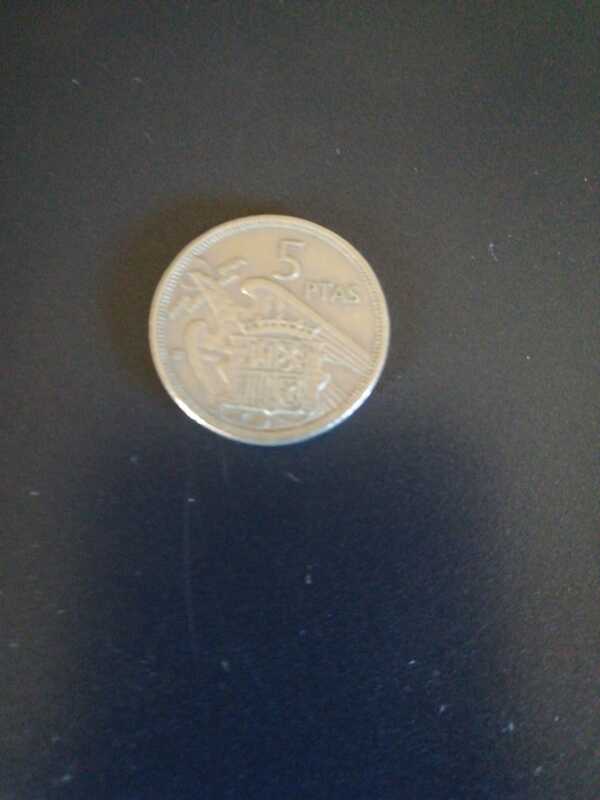 Moneda de 5 pesetas de 1957