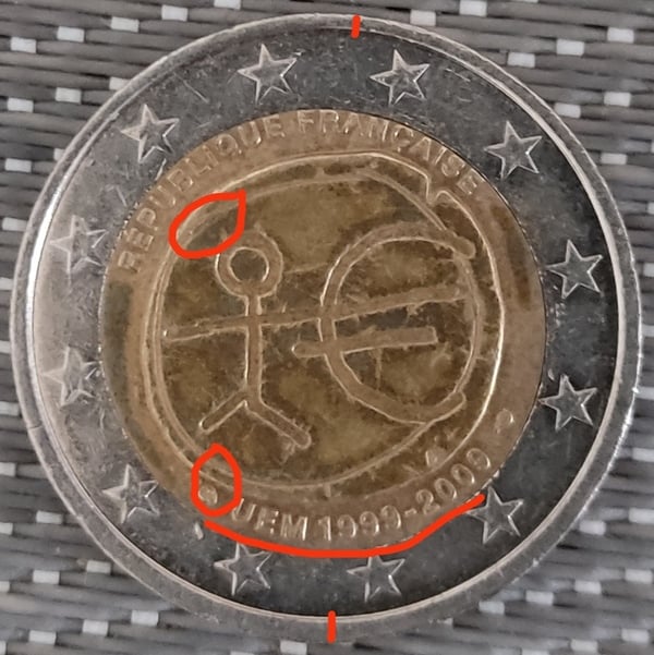 Moneda 2€ UEM República Francesa
