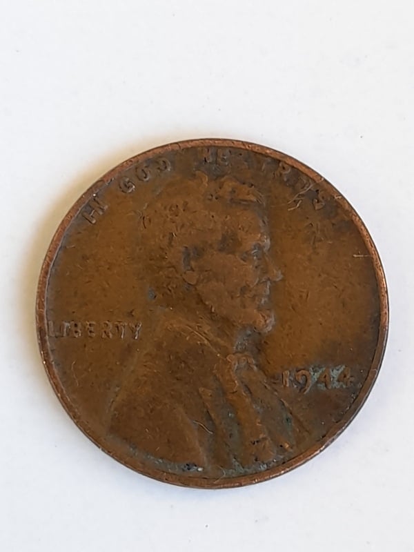 One cent 1944 de cobre