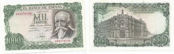 1000 PESETAS 1971