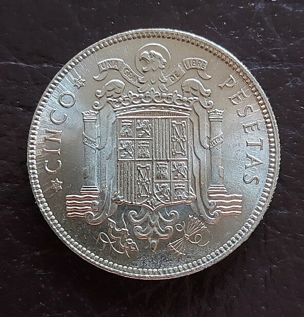 Moneda 5 Pesetas España 1949 Estrella 19* 50*