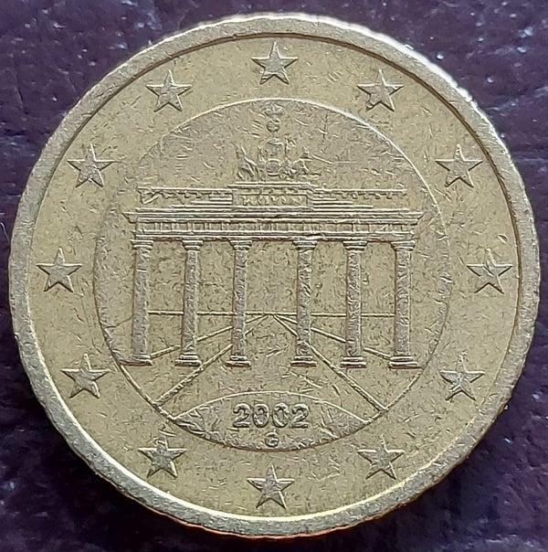 Moneda 50 Centimos Alemania 2002