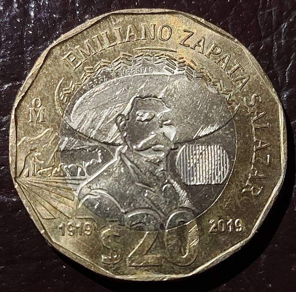 Moneda 20 Pesos México 1919 - 2019