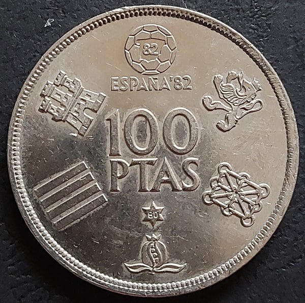 Moneda 100 Pesetas 1980 Conmemorativa Mundial 82