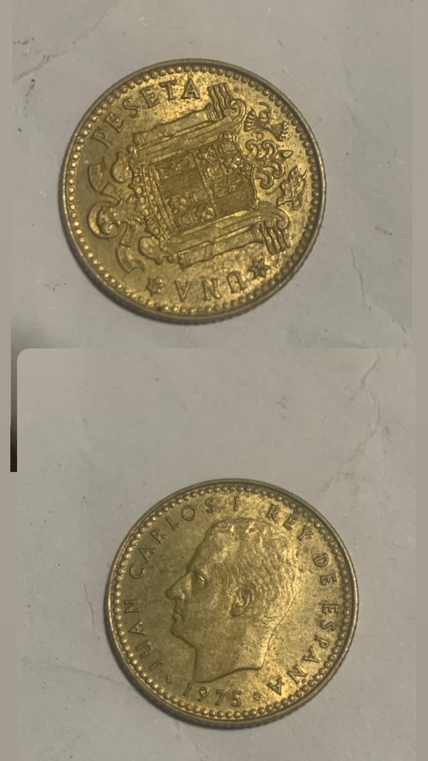 1 peseta 1975
