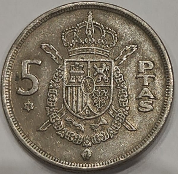 5 pesetas 1975 estrella 78