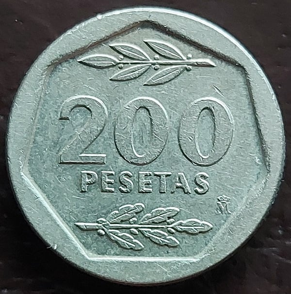 Moneda 200 Pesetas España 1987