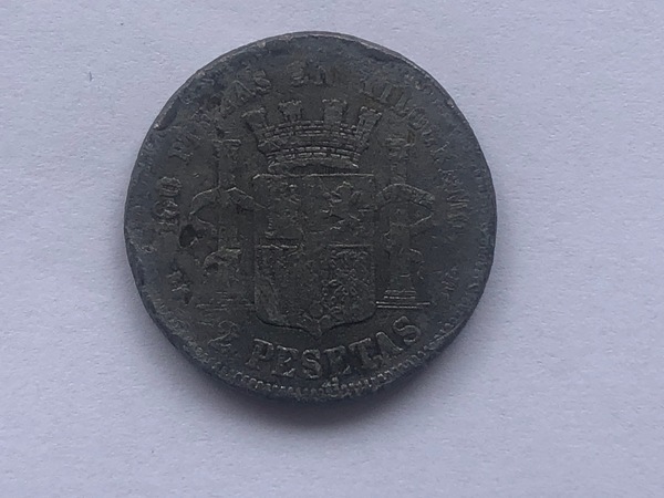 dos pesetas 1870