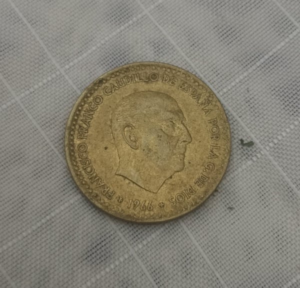 Moneda de 1 peseta del 1966