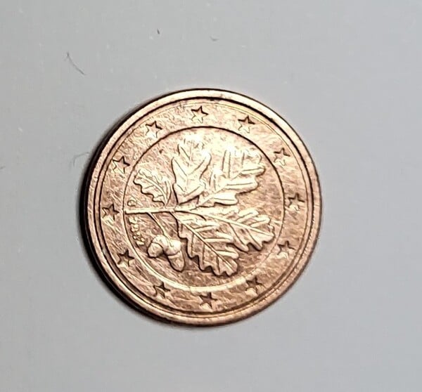1 Euro cent coin sister-in-law in 2002 Germany