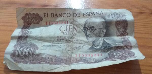 100 pesetas 1970