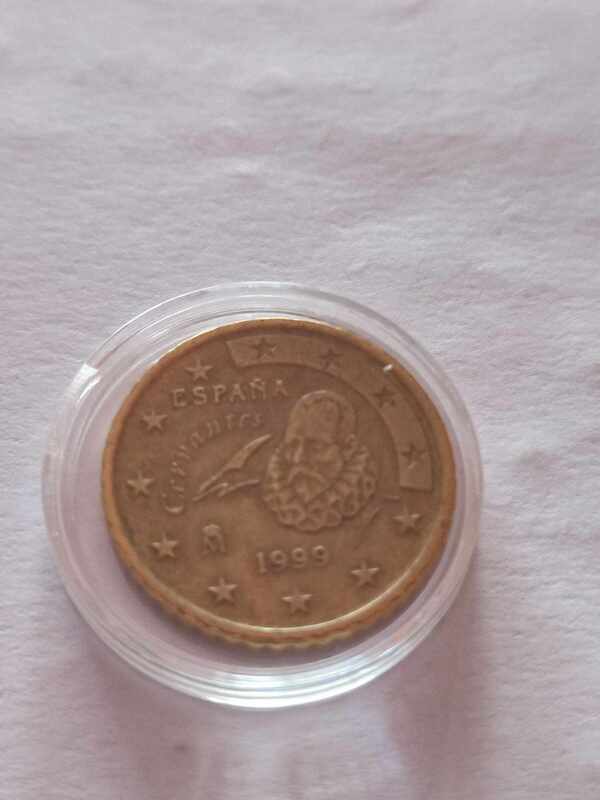 50 céntimos de Cervantes del año 1999