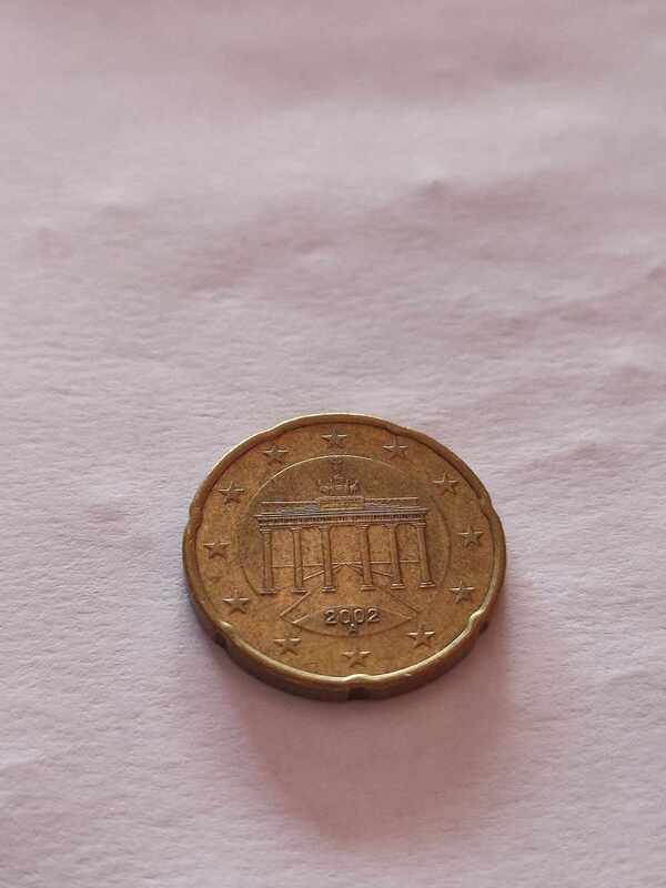 Moneda de 20 céntimos de Alemania del 2002