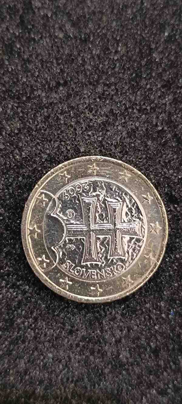 Moneda Coin 1 Euro Cruz Eslovaquia Slovensko 2009