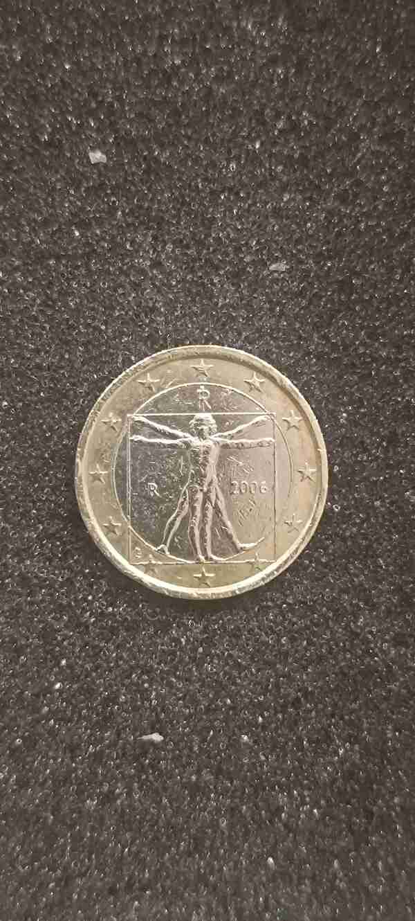 Moneda 1 euro Italia Leonardo Da Vinci 2006
