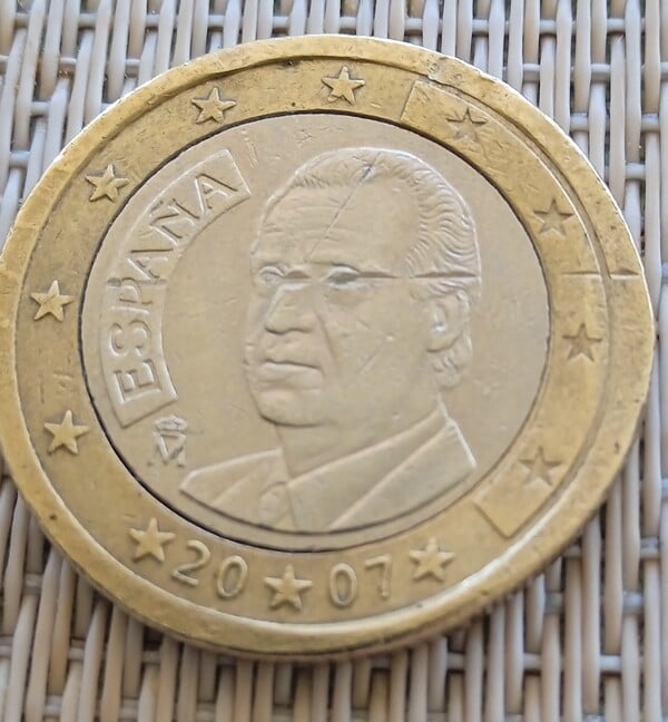 Moneda de 1 euro España 2007