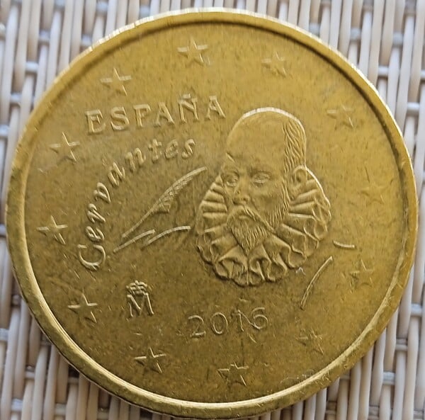 Moneda 50 céntimos € 2016 Cervantes