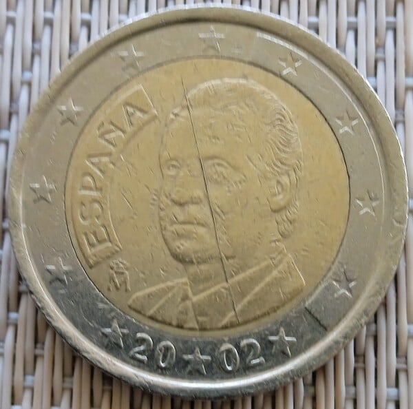 Moneda de 2€ Rey Juan Carlos I 2002