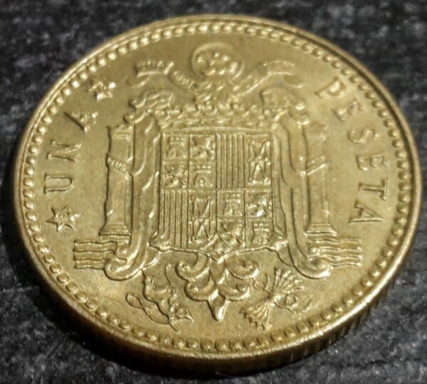 1 peseta 1975, estrella 78